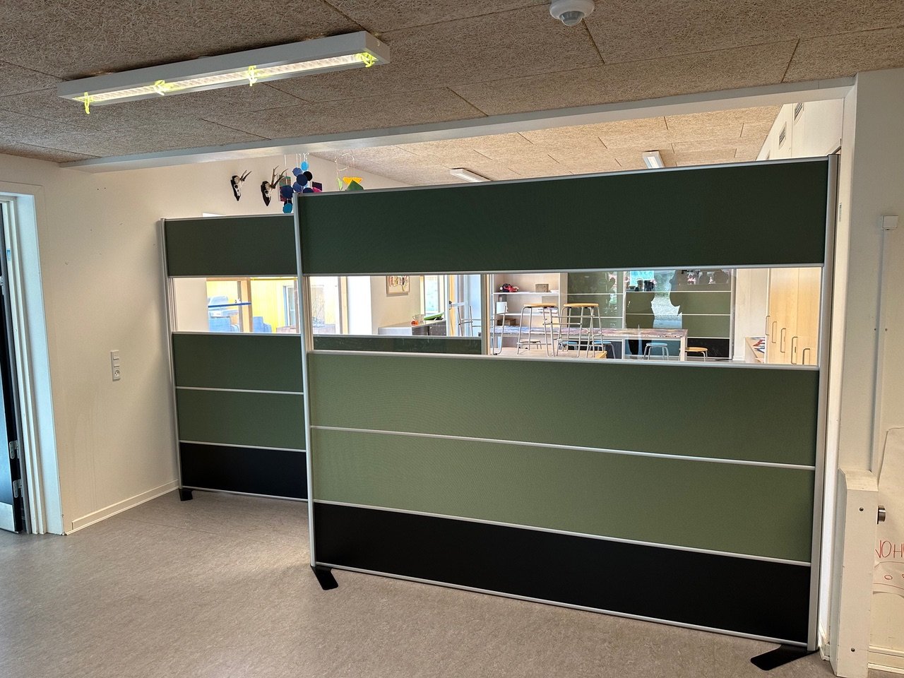 tyst vrijstaande akoestische panelen groen